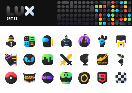 اسکرین شات برنامه LuX IconPack 6