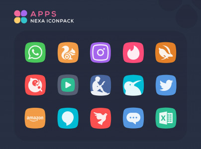 اسکرین شات برنامه Nexa Icon Pack 3