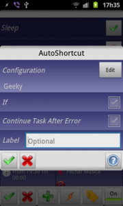 اسکرین شات برنامه AutoShortcut 1