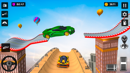 اسکرین شات برنامه Mega Ramp Car Stunts-Car Game 1