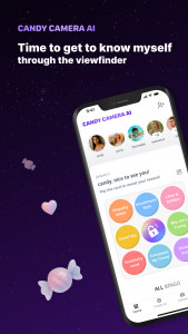 اسکرین شات 1 برنامه Candy Camera AI – Find myself