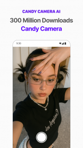 اسکرین شات 1 برنامه Candy Camera AI – Find myself