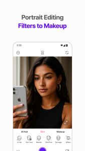 اسکرین شات 4 برنامه Candy Camera AI – Find myself