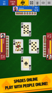 اسکرین شات 1 بازی Spades Online: Trickster Cards