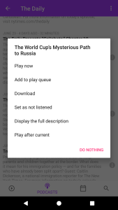 اسکرین شات 6 برنامه Podcasts Player and tracker