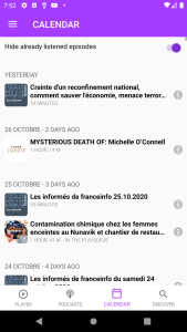 اسکرین شات 4 برنامه Podcasts Player and tracker