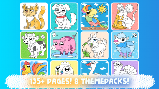 اسکرین شات 2 بازی Easy coloring pages for kids
