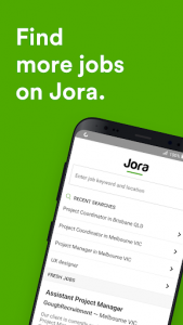 اسکرین شات برنامه Jora Jobs - Job Search, Vacancies & Employment 1