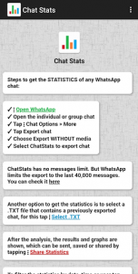 اسکرین شات برنامه Chat Stats for WhatsApp 8