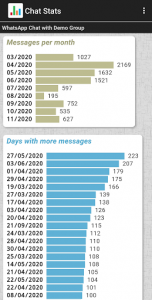 اسکرین شات برنامه Chat Stats for WhatsApp 5