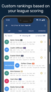 اسکرین شات 2 برنامه Draft Punk - Fantasy Football