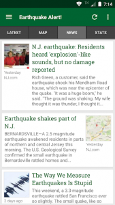 اسکرین شات برنامه Earthquake Alert! 3