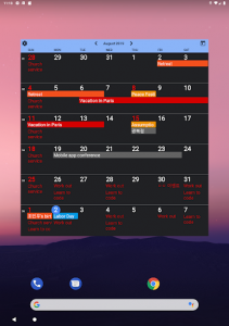 اسکرین شات برنامه Calendar Widgets : Month Agenda calendar widget 7