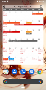 اسکرین شات برنامه Calendar Widgets : Month Agenda calendar widget 5