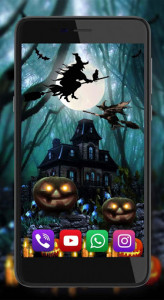 اسکرین شات برنامه Halloween Horror live wallpaper 3