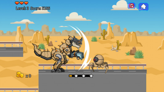 اسکرین شات بازی Desert T-Rex Robot Dino Army 2