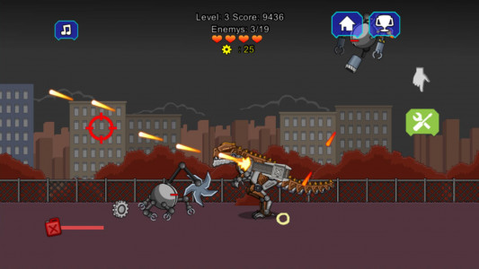 اسکرین شات بازی Robot Terminator T-Rex 2