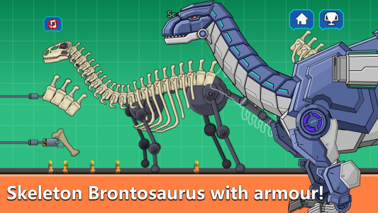 اسکرین شات بازی Brontosaur Dino Fossils Robot 4