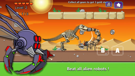 اسکرین شات بازی T-Rex Dinosaur Fossils Robot 3