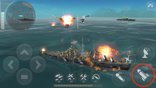 اسکرین شات بازی WARSHIP BATTLE:3D World War II 1