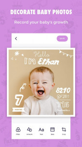 اسکرین شات برنامه Babygram - Camera app for mommies and babies 1