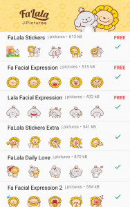 اسکرین شات برنامه FaLala Stickers for WhatsApp 2