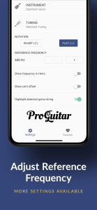 اسکرین شات 4 برنامه Pro Guitar Tuner