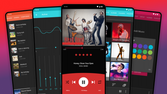 اسکرین شات برنامه Rocket Music Player 6