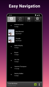 اسکرین شات برنامه Music Player 4