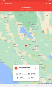 اسکرین شات برنامه My Earthquake Alerts - Map 1