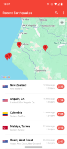 اسکرین شات برنامه My Earthquake Alerts - Map 3
