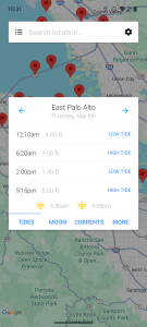 اسکرین شات برنامه My Tide Times - Tables & Chart 1