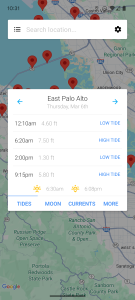 اسکرین شات 1 برنامه My Tide Times - Tables & Chart