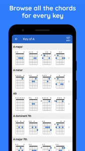 اسکرین شات برنامه GtrLib Chords - Guitar Chords 7