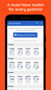 اسکرین شات برنامه GtrLib Chords - Guitar Chords 6