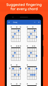 اسکرین شات برنامه GtrLib Chords - Guitar Chords 2