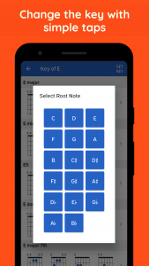 اسکرین شات برنامه GtrLib Chords - Guitar Chords 8