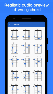 اسکرین شات برنامه GtrLib Chords - Guitar Chords 3
