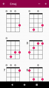 اسکرین شات 3 برنامه UkeLib - Ukulele Chord Charts