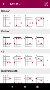 اسکرین شات 2 برنامه UkeLib - Ukulele Chord Charts