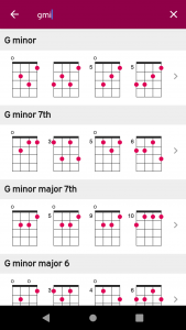 اسکرین شات 4 برنامه UkeLib - Ukulele Chord Charts