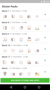 اسکرین شات برنامه Animated Mochi Peach Cat Sticker for WAStickerApps 4