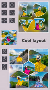 اسکرین شات 2 برنامه Collage maker: Photo collage