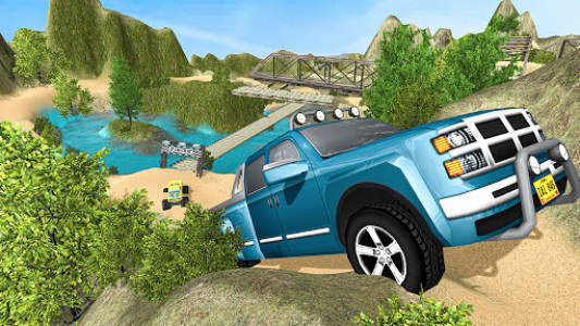 اسکرین شات بازی Off-Road Pickup Truck Hill Driving Simulator 2021 3