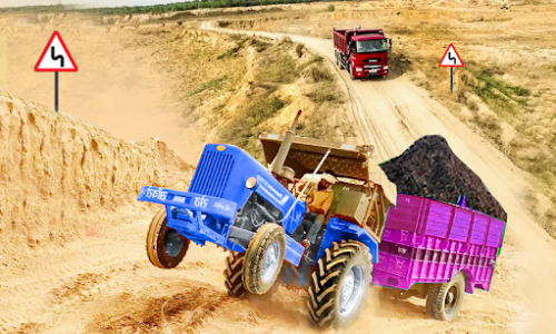 اسکرین شات بازی Tractor Trolley Free Cargo Game-Driving Simulator 2