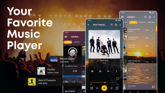 اسکرین شات 1 برنامه Music Player - JukeBox