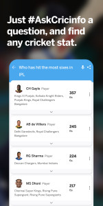 اسکرین شات 4 برنامه ESPNcricinfo - Live Cricket