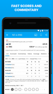 اسکرین شات برنامه ESPNCricinfo - Live Cricket Scores, News & Videos 3
