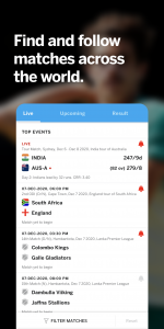 اسکرین شات برنامه ESPNcricinfo - Live Cricket 7
