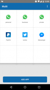 اسکرین شات برنامه Multi－multiple accounts app 1